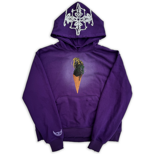 taste of war hoodie (grape)
