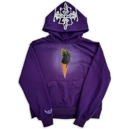 taste of war hoodie (grape)
