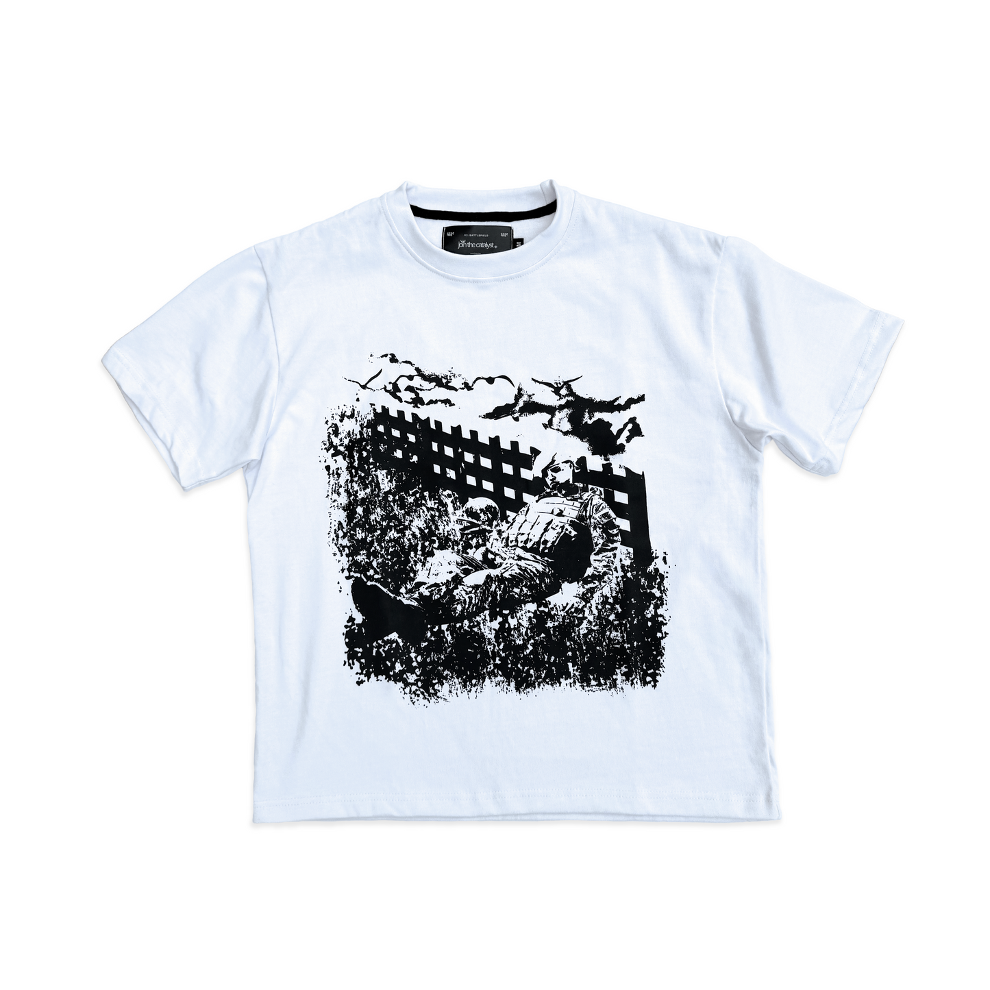 fallen soldier t shirt (white)